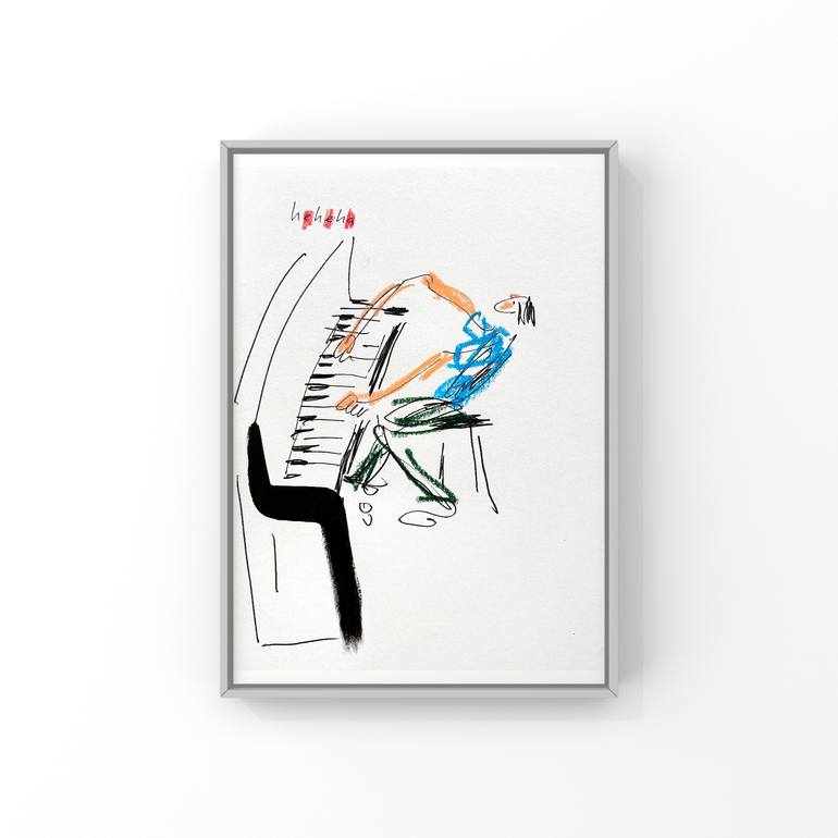 Original Expressionism Music Painting by Nika Boer