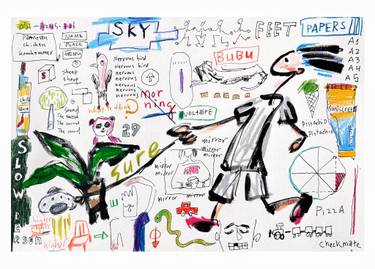 Original Expressionism Humor Painting by Nik Linn