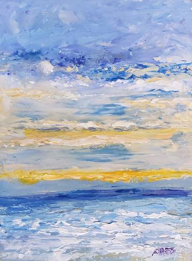 Original Abstract Expressionism Seascape Paintings by Fred Wilson