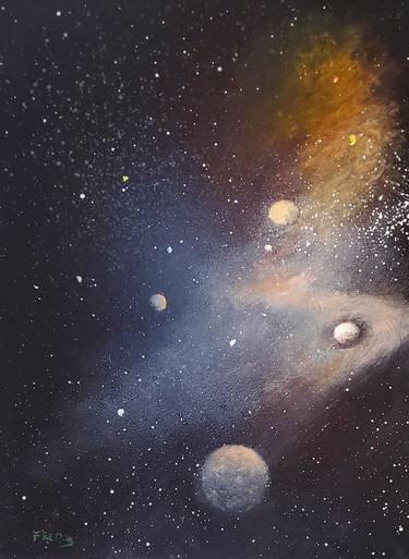Print of Expressionism Outer Space Paintings by Fred Wilson