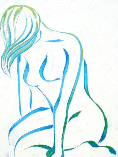 Print of Abstract Expressionism Nude Paintings by Jennie Rosenbaum
