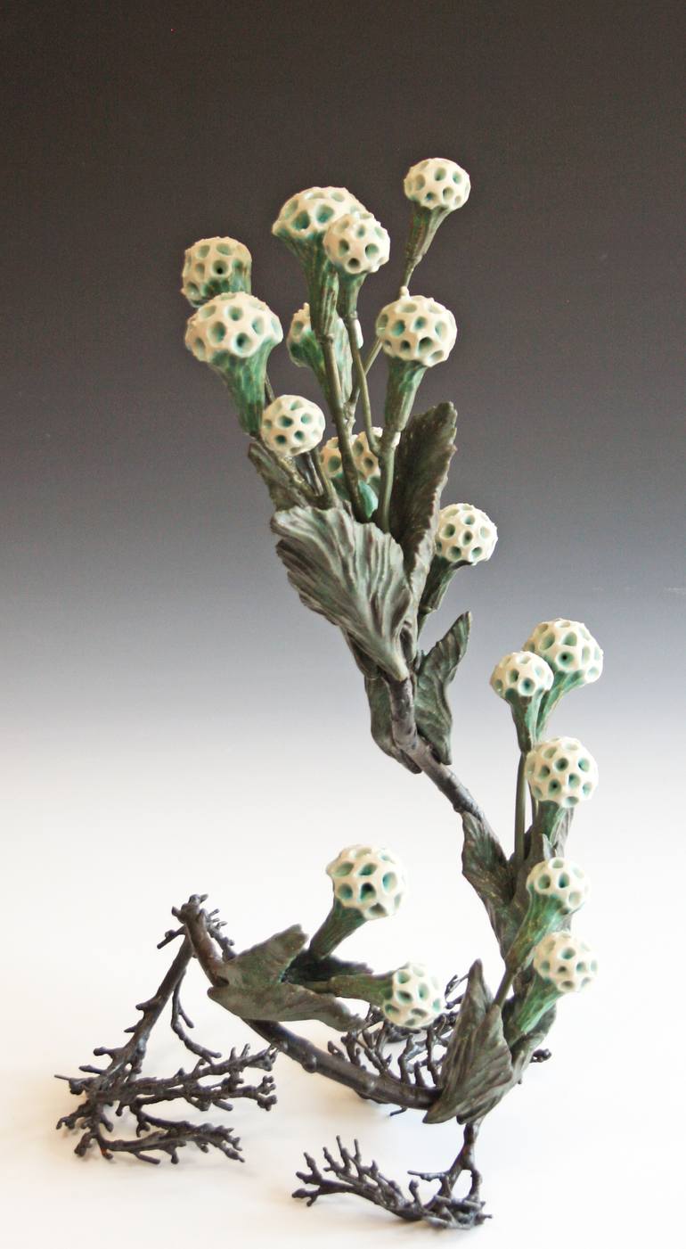 Original Botanic Sculpture by SUZANNE M KANE