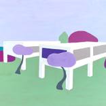 Israeli vibe, soft colouring architecture painting by Ksenia Baryniya Zhornikova