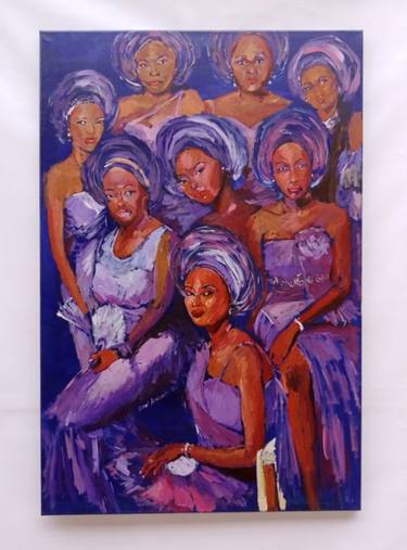 Original Fine Art People Paintings by Oluwafunmilayo Arabambi