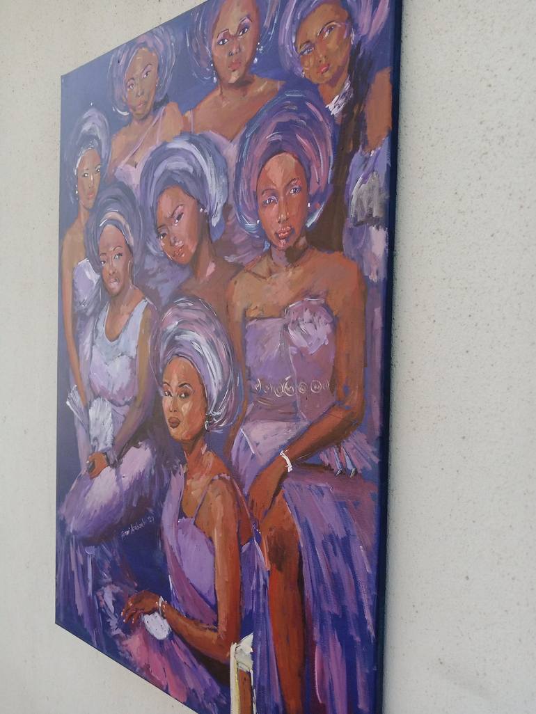 Original People Painting by Oluwafunmilayo Arabambi