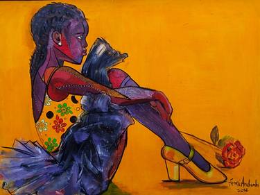 Original Expressionism Children Paintings by Oluwafunmilayo Arabambi
