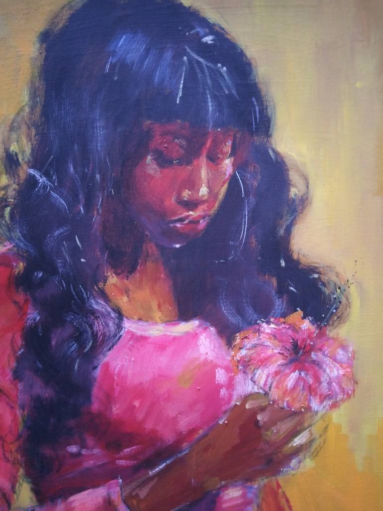 Original Figurative Women Painting by Oluwafunmilayo Arabambi