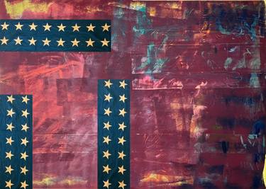Original Color Field Painting Abstract Mixed Media by Erica Reiling
