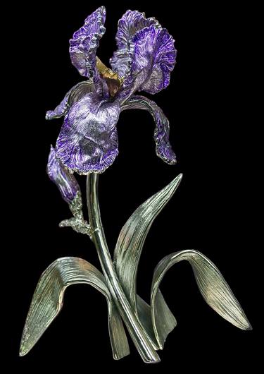 Original Art Deco Floral Sculpture by Petr Oziumenko