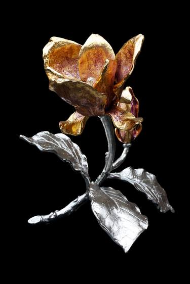 Original Art Deco Floral Sculpture by Petr Oziumenko