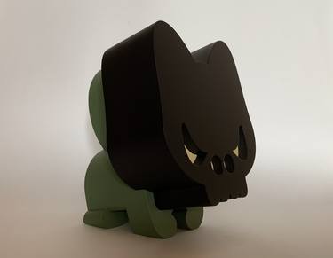 evil cat (grey green/black) - limited edition of 25 thumb