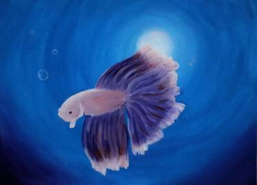 Print of Realism Fish Paintings by Kassie Moonlight