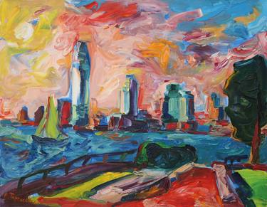 Print of Expressionism Cities Paintings by Anatoly Tartakovsky