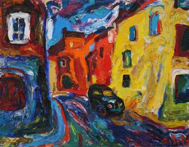 Print of Expressionism Cities Paintings by Anatoly Tartakovsky