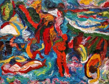 Print of Expressionism Beach Paintings by Anatoly Tartakovsky