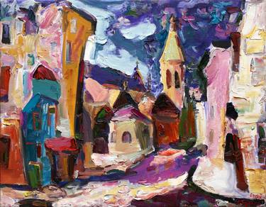 Print of Expressionism Cities Paintings by Anatoly Tartakovsky