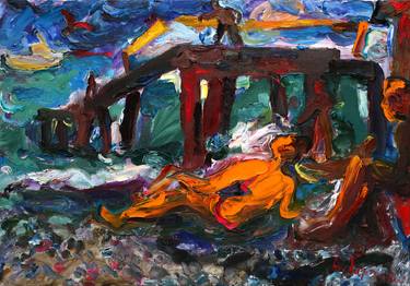Print of Beach Paintings by Anatoly Tartakovsky