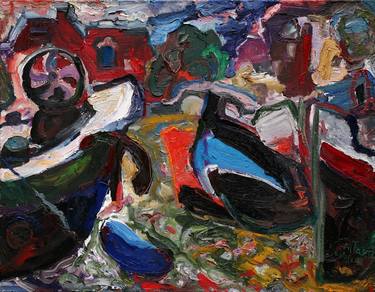Print of Expressionism Boat Paintings by Anatoly Tartakovsky