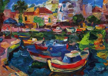 Print of Expressionism Boat Paintings by Anatoly Tartakovsky