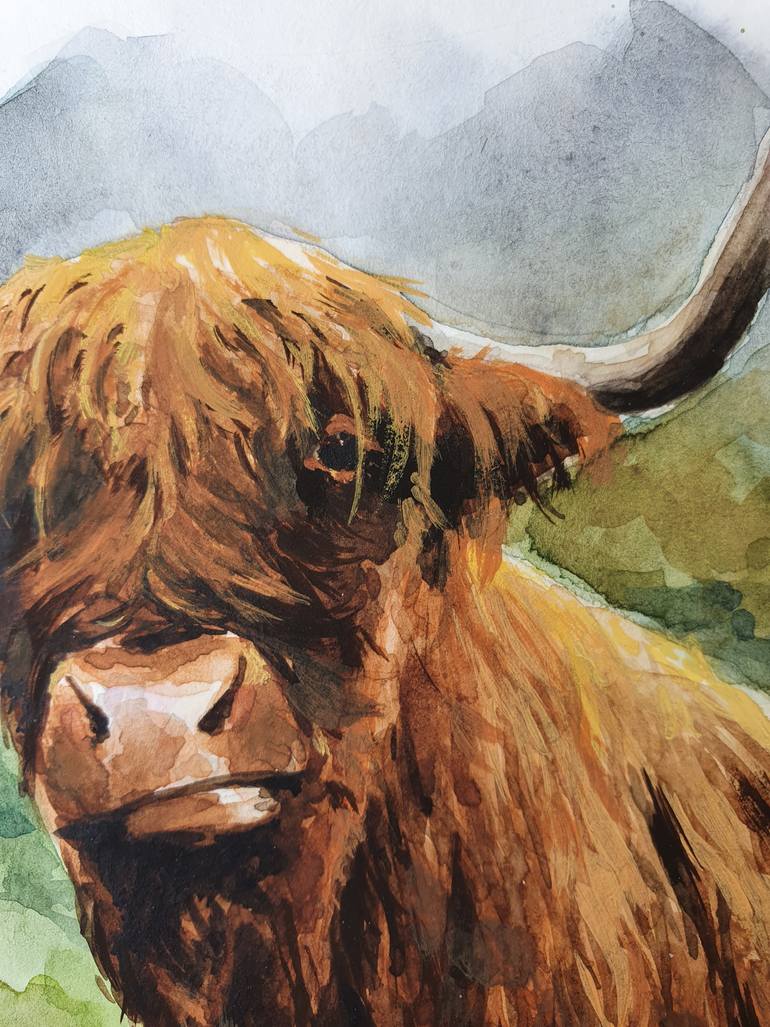 Original Figurative Animal Painting by Angelina Aderikho