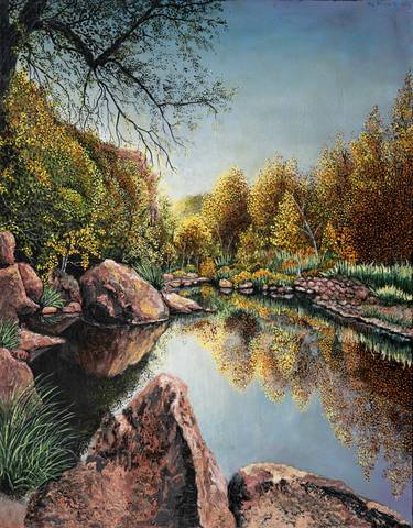 Print of Fine Art Landscape Paintings by GW Deibler