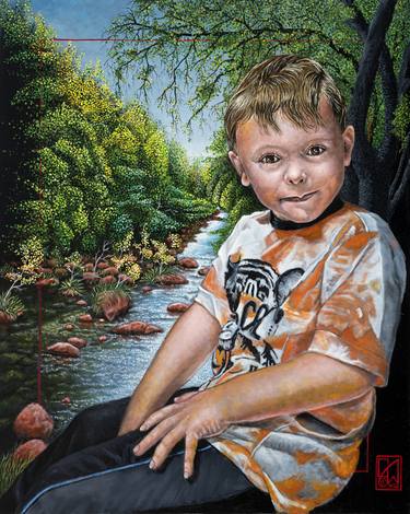 Original Fine Art Portrait Painting by Gw Deibler