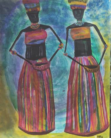 Print of Figurative World Culture Paintings by Manidipa Bose