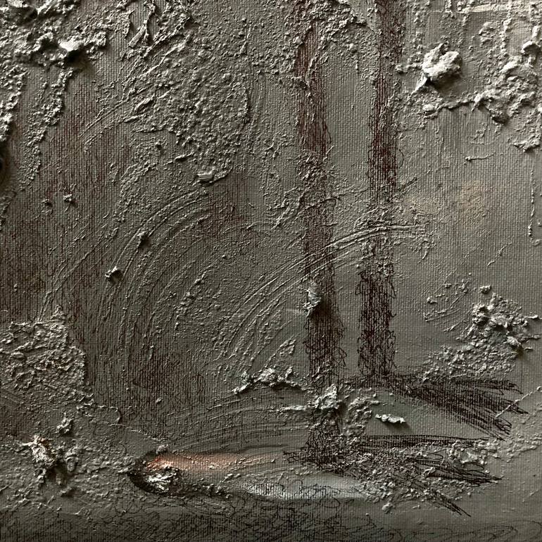 Original Abstract Expressionism Animal Painting by Elda Frangi