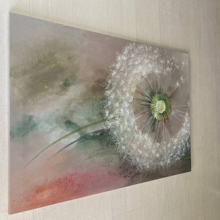 Original Contemporary Floral Painting by ELDA FRANGI