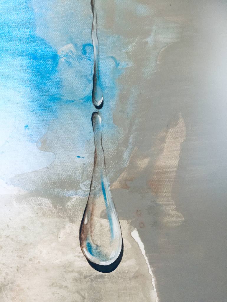 Original Abstract Water Painting by ELDA FRANGI