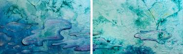 Original Abstract Expressionism Water Paintings by ELDA FRANGI