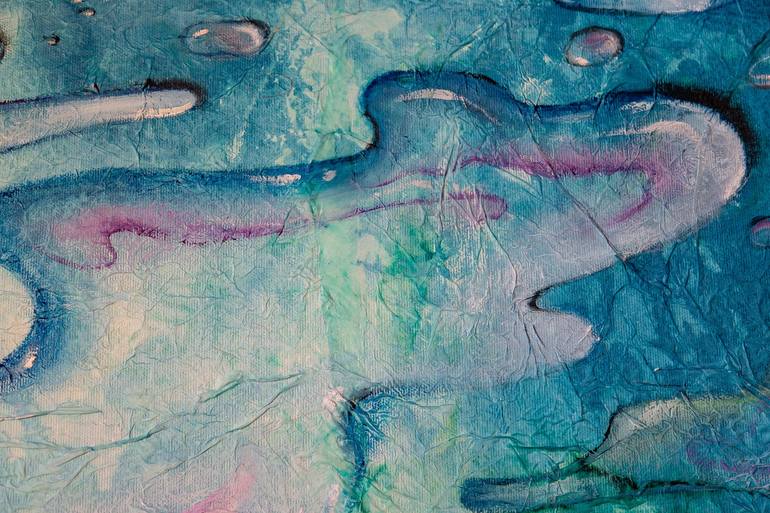 Original Abstract Expressionism Water Painting by ELDA FRANGI