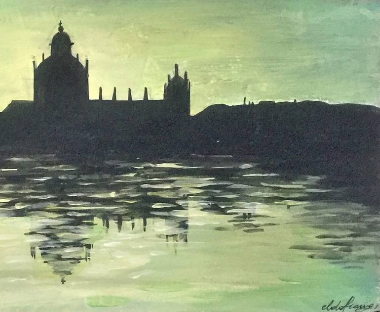 Original Documentary Landscape Painting by Elda Frangi