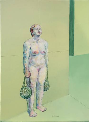 Original Conceptual Women Painting by Nina Kolchina