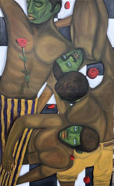 Original Expressionism Family Paintings by Gbenga Eniafe