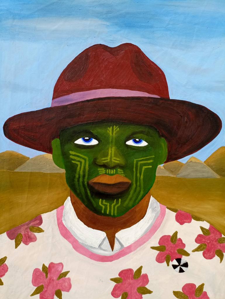 Original Portrait Painting by Gbenga Eniafe