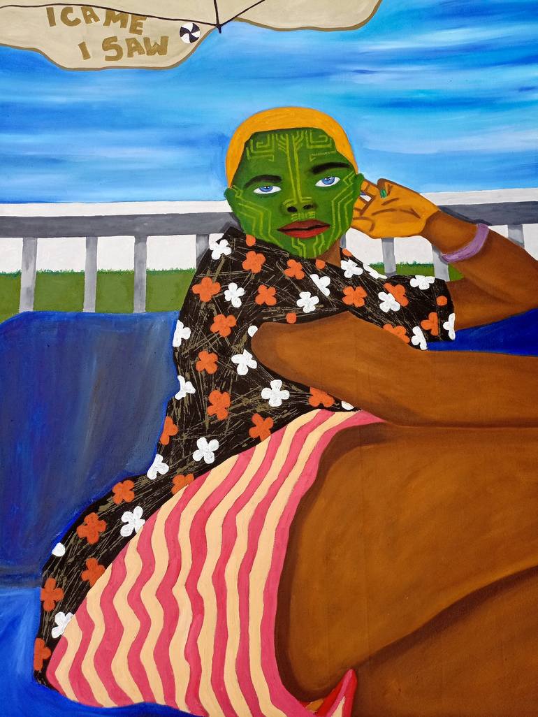 Original Women Painting by Gbenga Eniafe