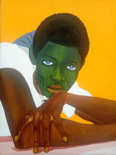 Original Expressionism Portrait Paintings by Gbenga Eniafe