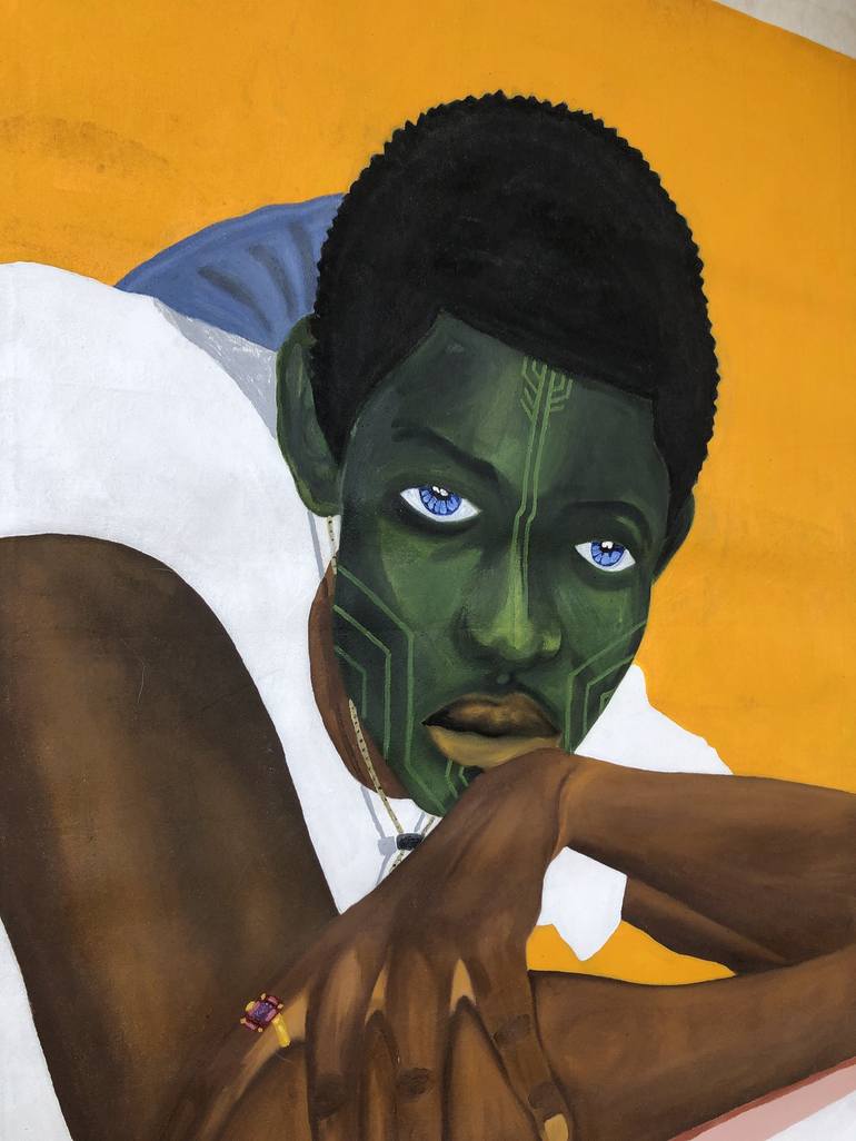 Original Portrait Painting by Gbenga Eniafe