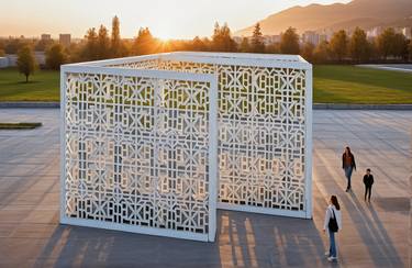 Original Abstract Architecture Installation by César Martínez Varela