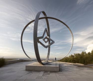 Original Abstract Architecture Sculpture by César Martínez Varela