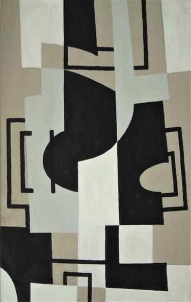 Original Cubism Abstract Paintings by César Martínez Varela