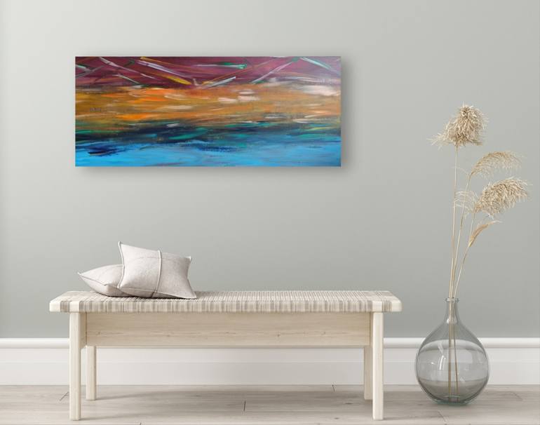 Original Abstract Expressionism Abstract Painting by Fariba A