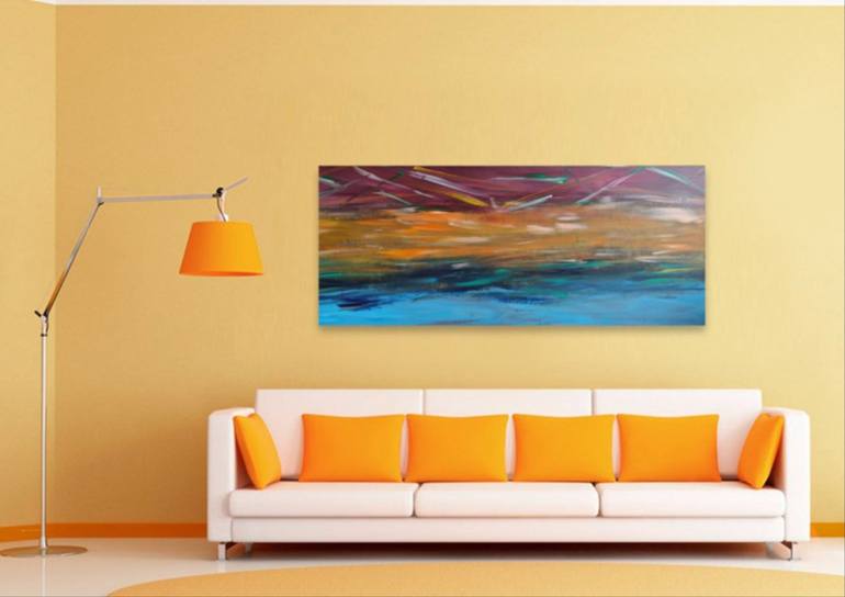 Original Abstract Expressionism Abstract Painting by Fariba A