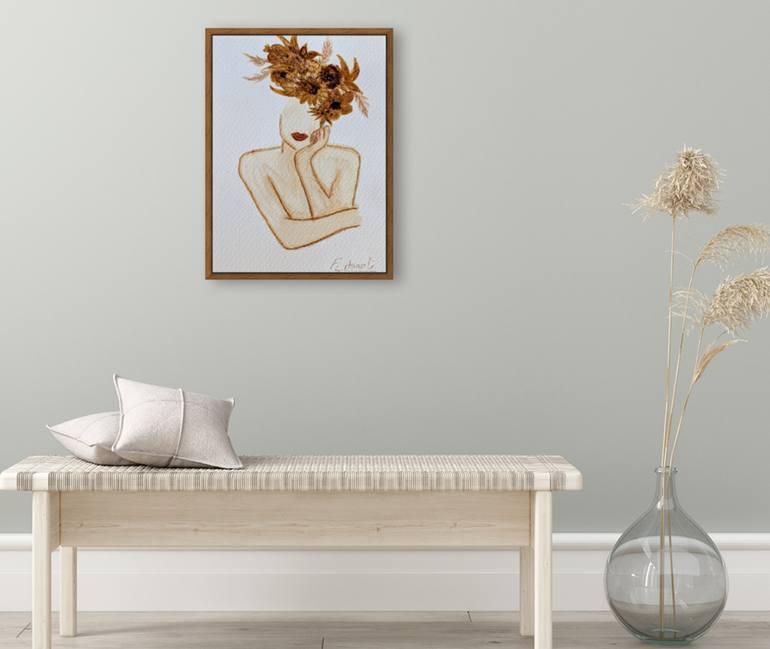 Original Abstract Expressionism Women Painting by Fariba A