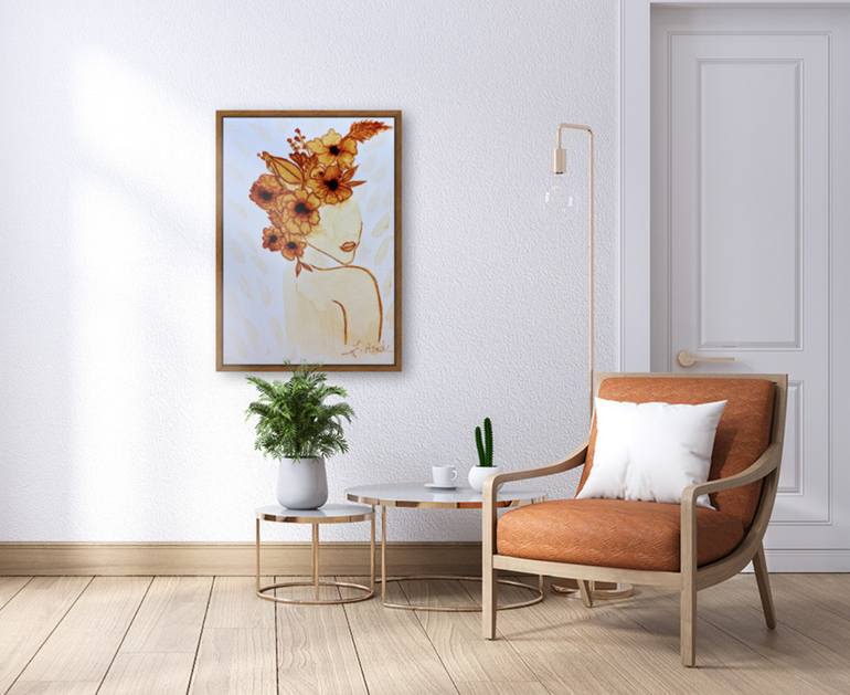 Original Minimalism Abstract Painting by Fariba A