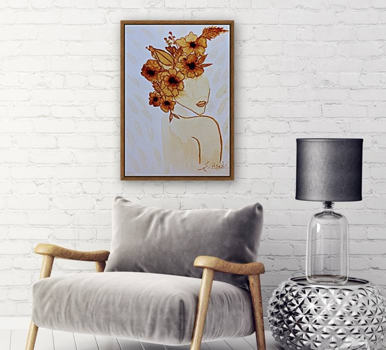 Original Minimalism Abstract Painting by Fariba A