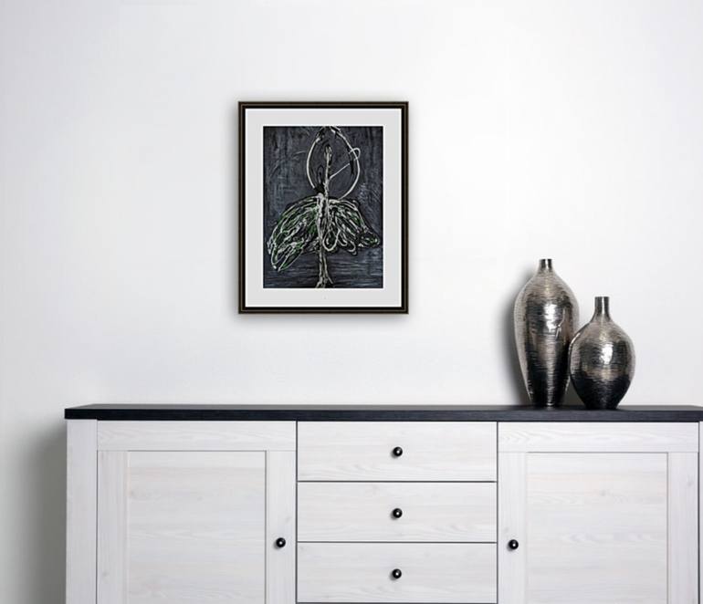 Original Abstract Expressionism Abstract Painting by Fariba A