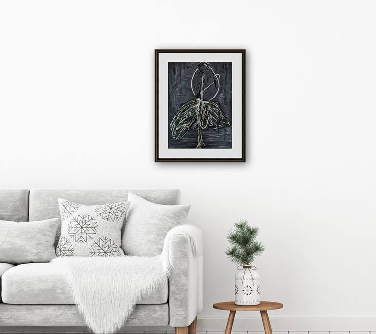 Original Abstract Expressionism Abstract Painting by Fariba A