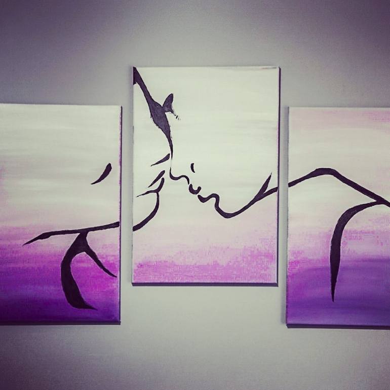 Original Abstract Expressionism Abstract Painting by Fariba A